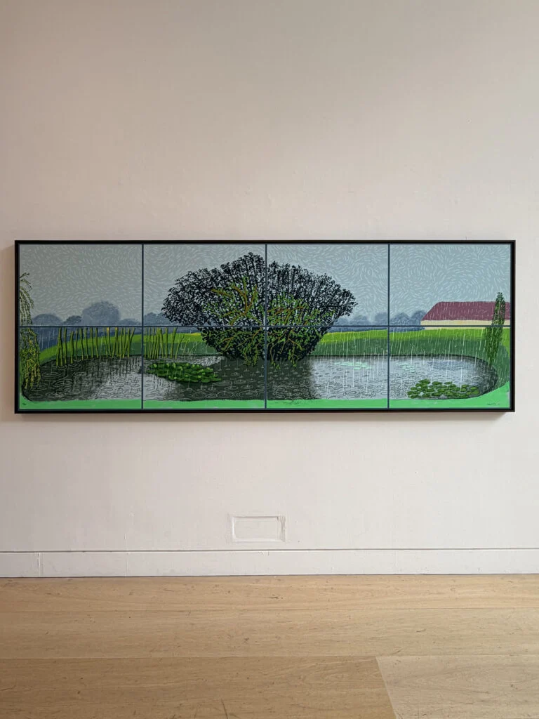 David Hockney Rain on the Pond modern art bespoke interiors curation at Phillips London